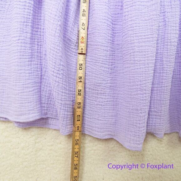 New! Calvin Klein Women's Gauze‎ Tiered Maxi Dress Purple, size XS - Picture 6 of 15